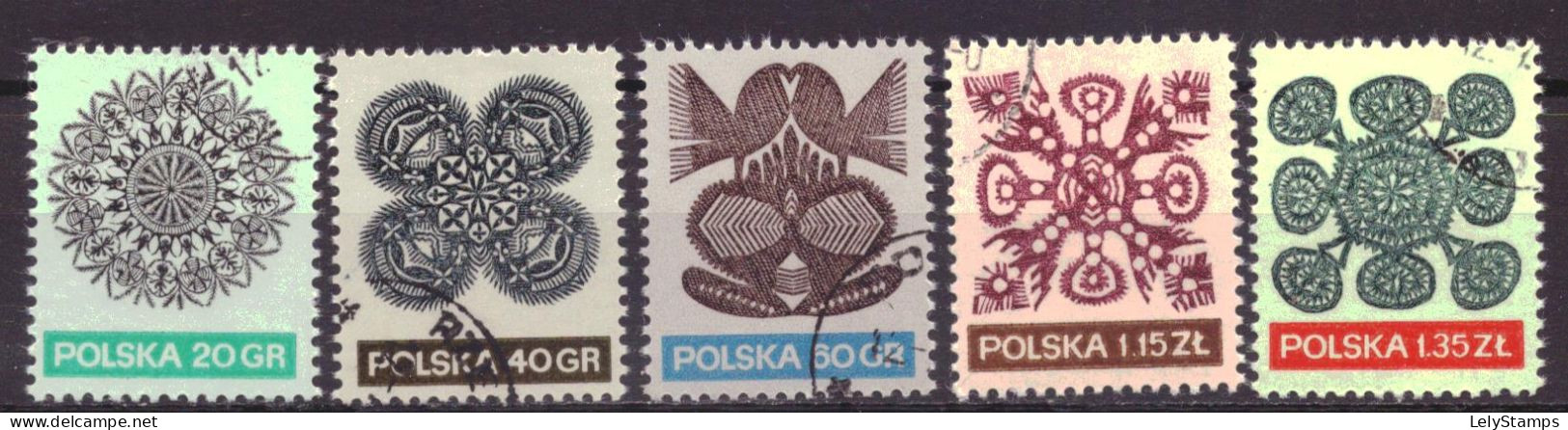 Polen / Poland / Polska 2092 T/m 2096 Used Kant (1971) READ! - Gebruikt