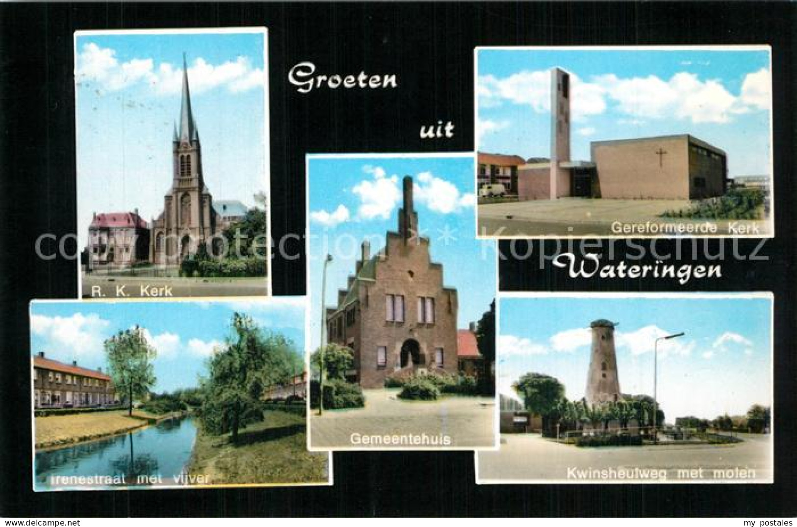 73610833 Wateringen Niederlande RK Kerk Irenestraat Met Vijver Gemeentehuis Gere - Other & Unclassified