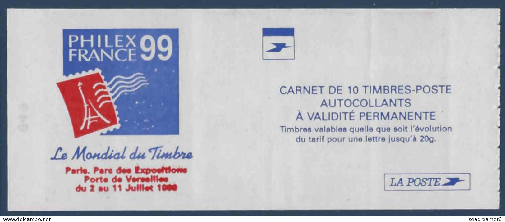 France Carnet LUQUET " PHILEX-FRANCE 99 " N°3085-C4 Variété Taches De Couleurs TTB - Modernes : 1959-...