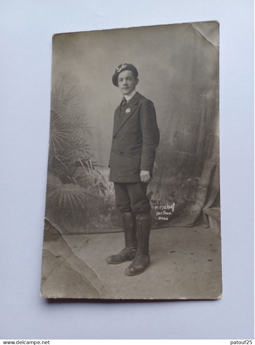 Militaria Carte Photo Uniforme Portrait Militaire Français - Uniform