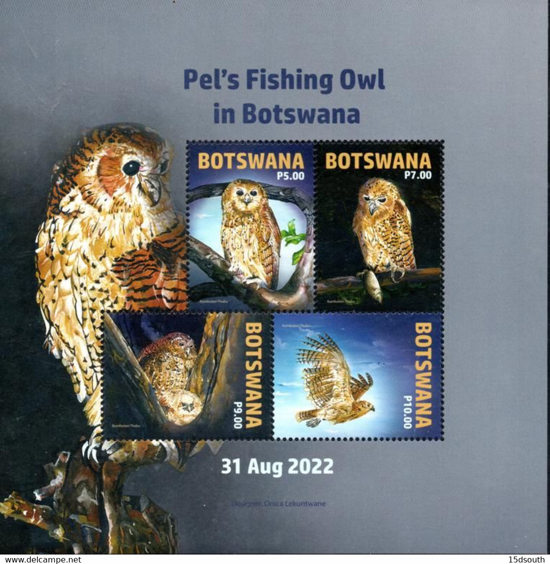 Botswana - 2022 Pel's Fishing Owl MS (**) - Uilen