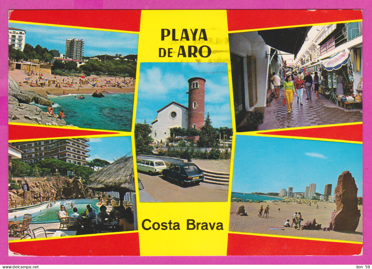 293801 / Spain - Playa De Aro ( Costa Brava) PC 1973 USED  5 Pta General Francisco Franco Flamme " ...Distrito-Postal " - Covers & Documents