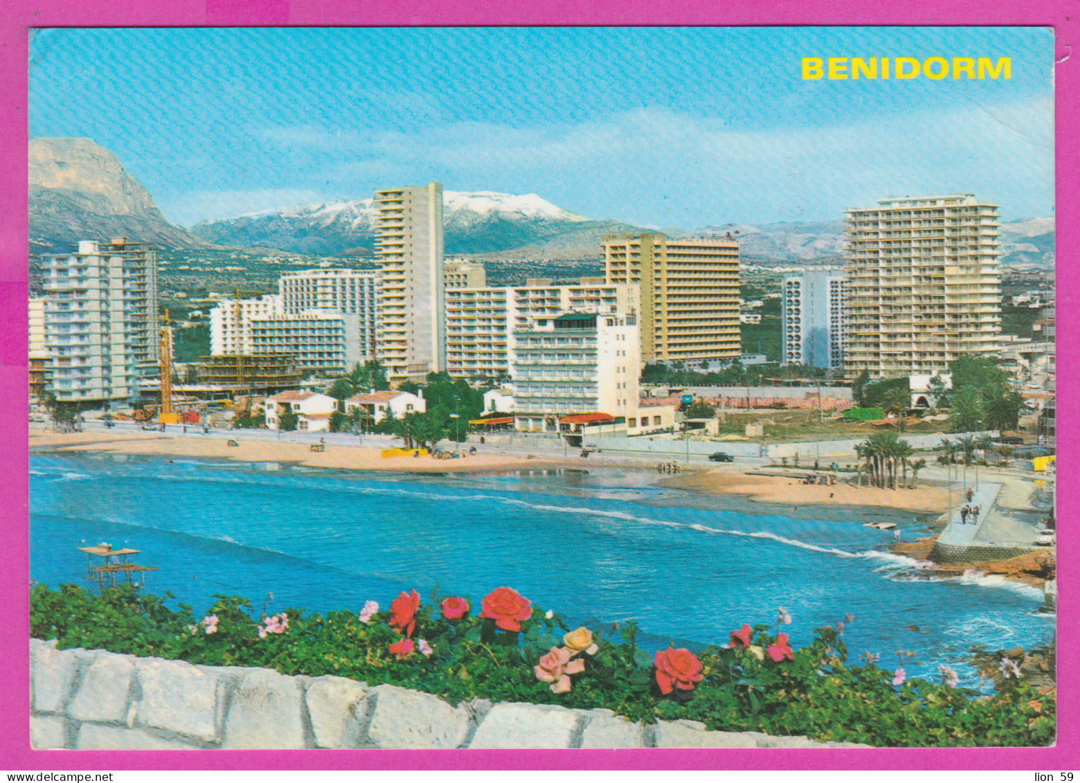 293805 / Spain - Benidorm Hotel PC 1974 USED  5 Pta General Francisco Franco Flamme " International Des Hispanistes.... - Brieven En Documenten