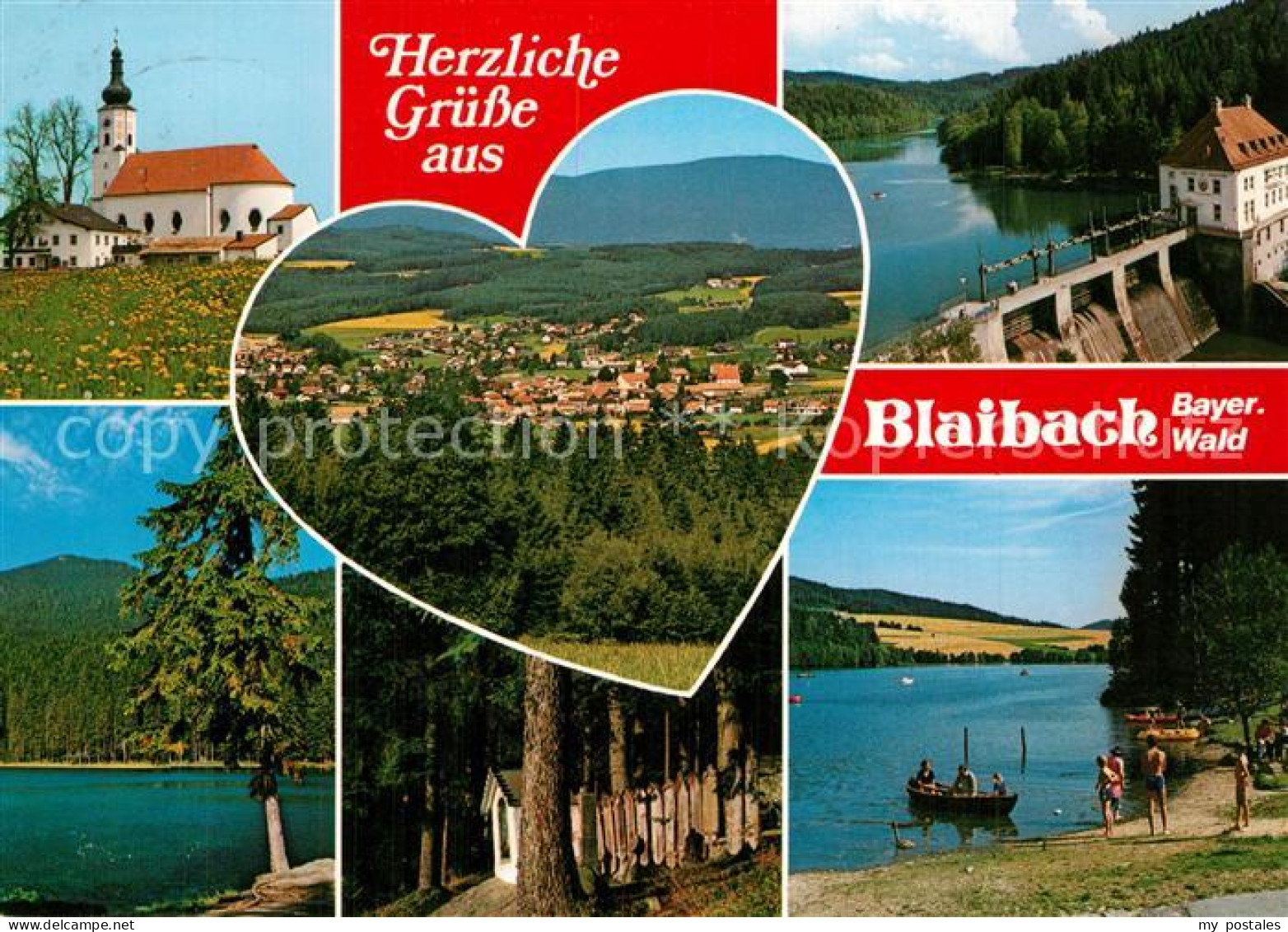 73609466 Blaibach Landschaftspanorama Bayerischer Wald See Wallfahrtskirche Wehr - Sonstige & Ohne Zuordnung