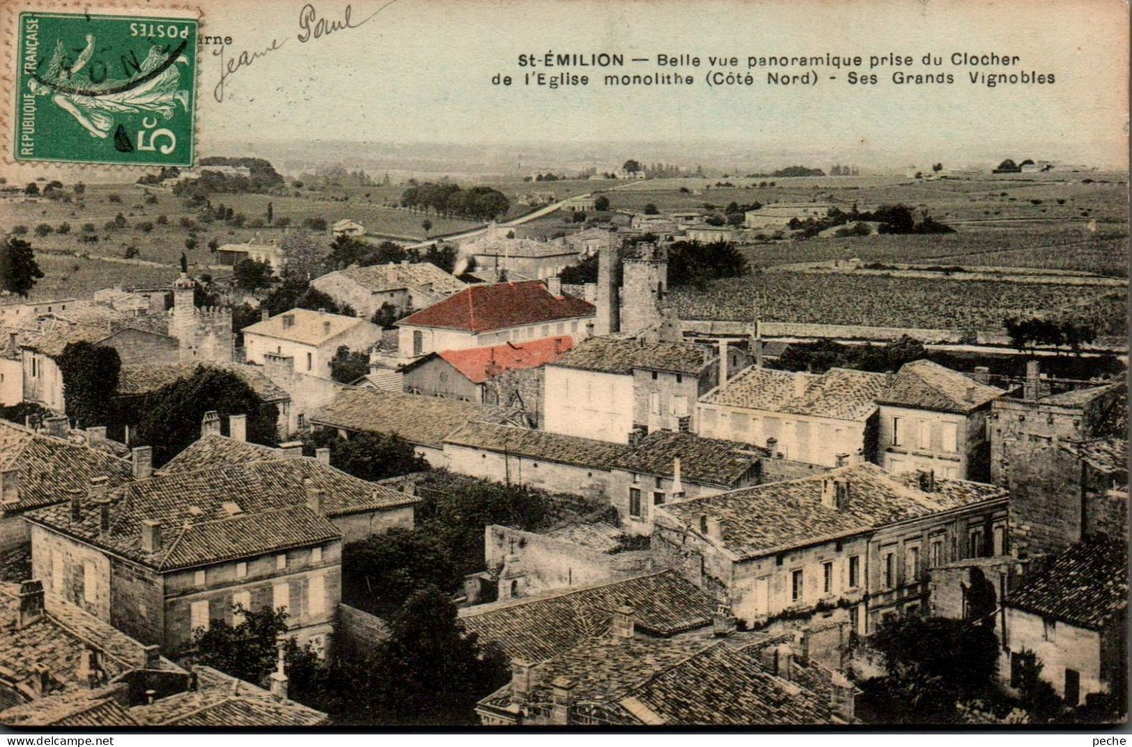 N°1734 W -cpa Saint Emilion -Belle Vue Panoramique- - Saint-Emilion