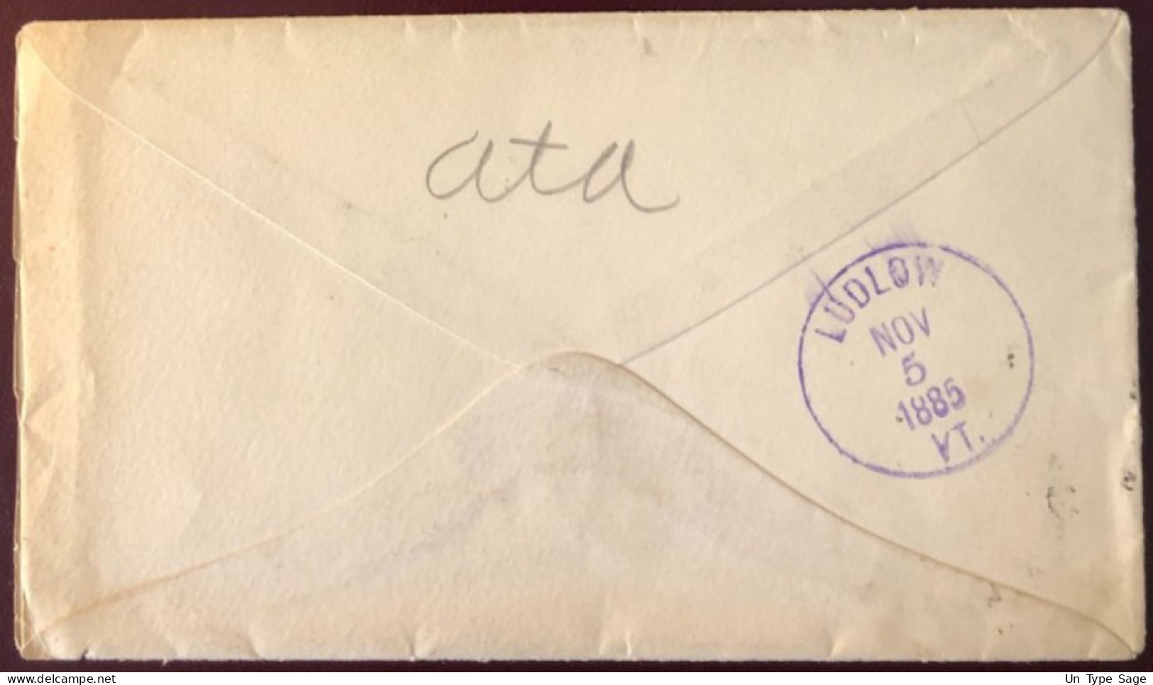 Etats-Unis, N°61 Sur Enveloppe De Kansas City 1885 - 2 Photos - (B1351) - Poststempel