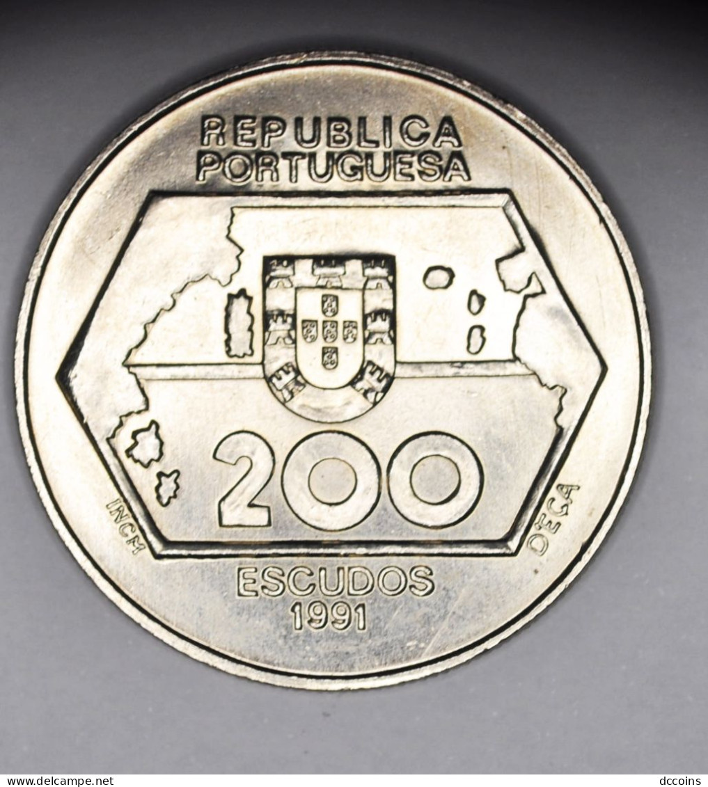 Golden Age Of Portuguese Discoveries  3ª Serie 200  Esc. Navegação Para Ocidente  Year 1991 - Portogallo