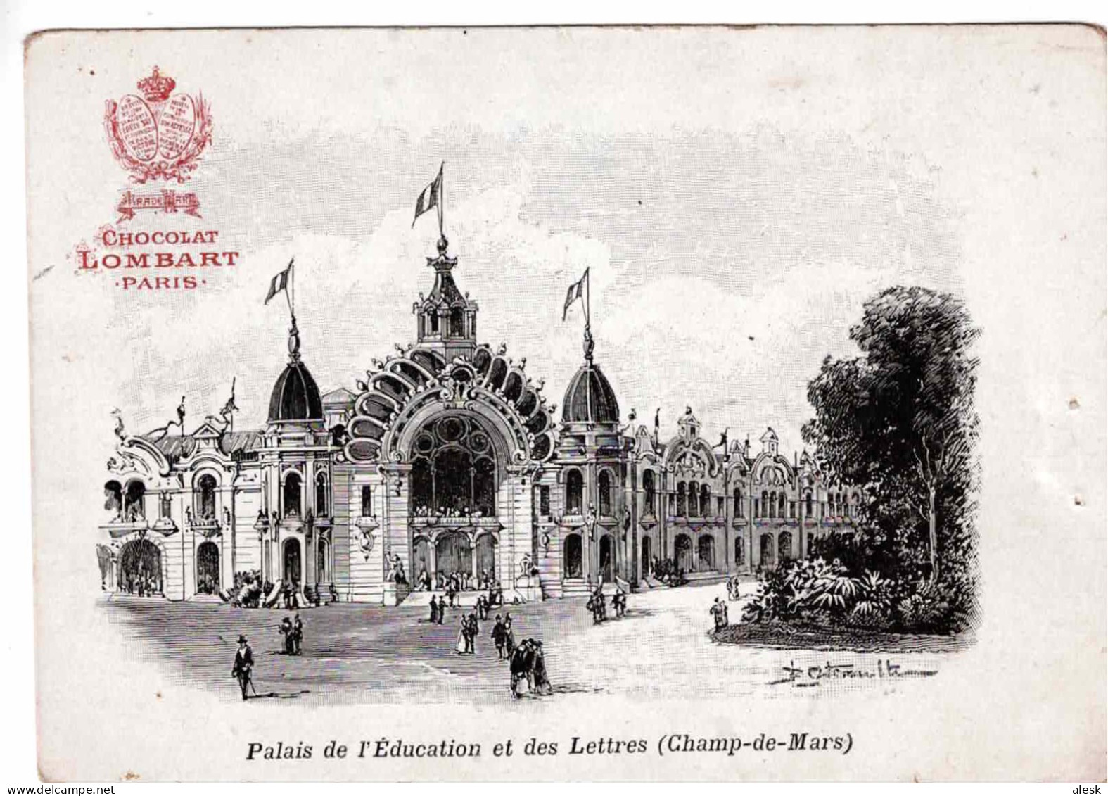 PARIS - Palais De L'Éducation Et Des Lettres (Champ-de-Mars) - Chocolat Lombart - Ausstellungen