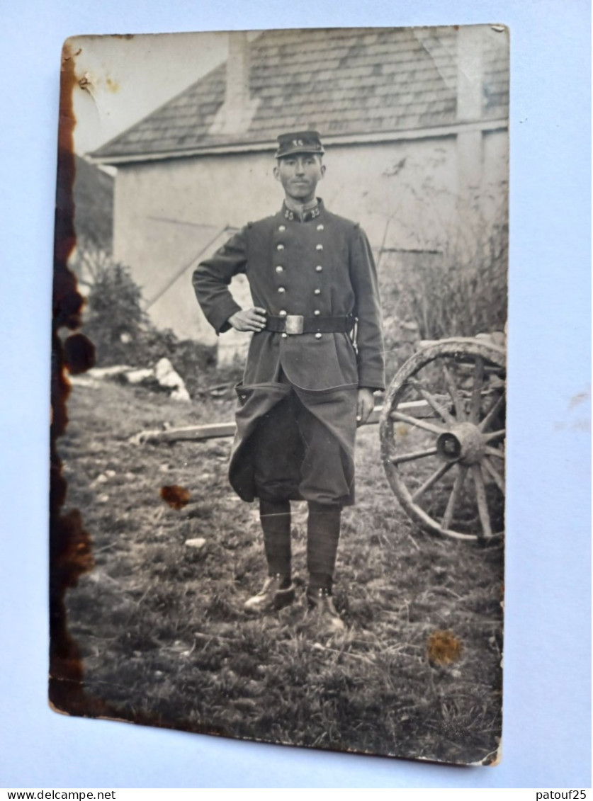 Militaria Carte Photo Uniforme Portrait Militaire Français - Divise