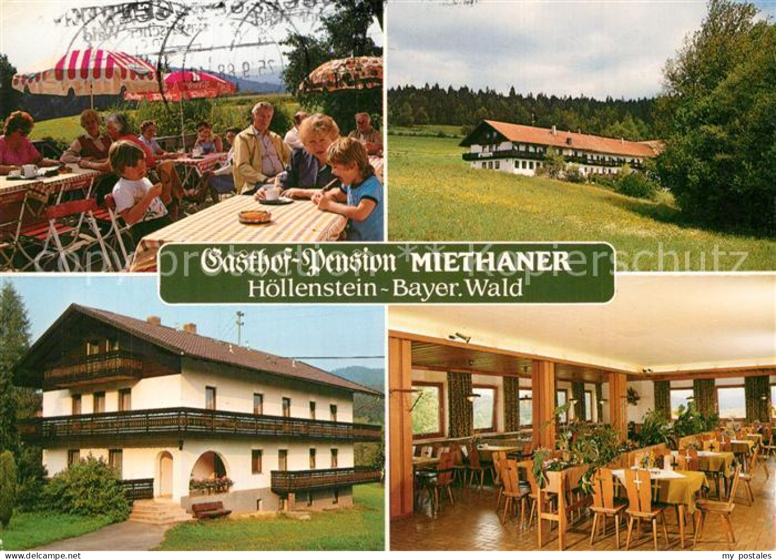 73608989 Hoellenstein Viechtach Gasthof Pension Miethaner Speiseraum Terrasse  - Other & Unclassified