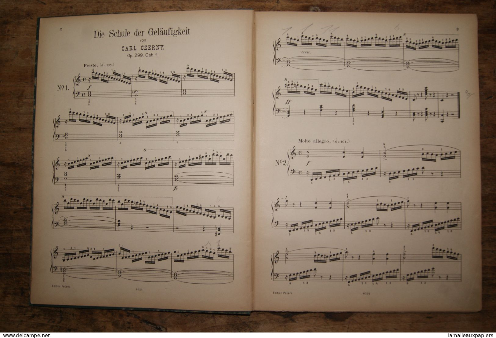 Ecole De La Vélocité, Piano (Charles CZERNY) Opus 299 - Instrumento Di Tecla