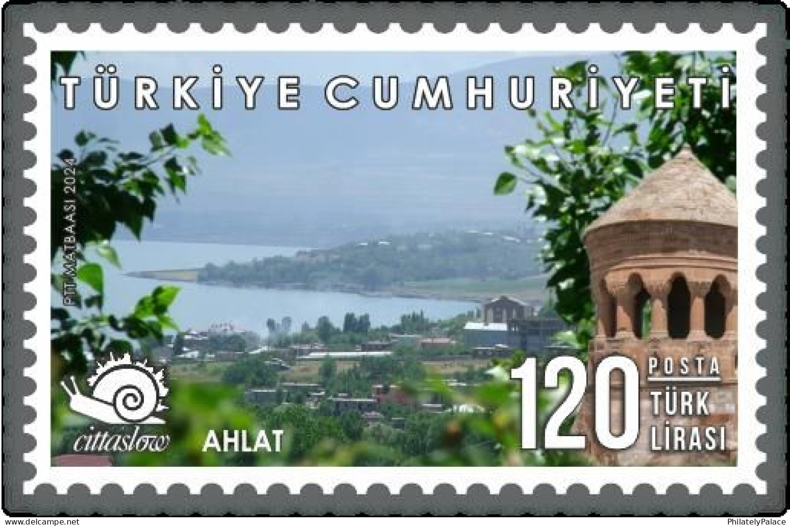 TURKEY 2024 Cittaslow,Italy Concept,City,Slow Food Movement,Snail, Definitive MNH (**) - Brieven En Documenten