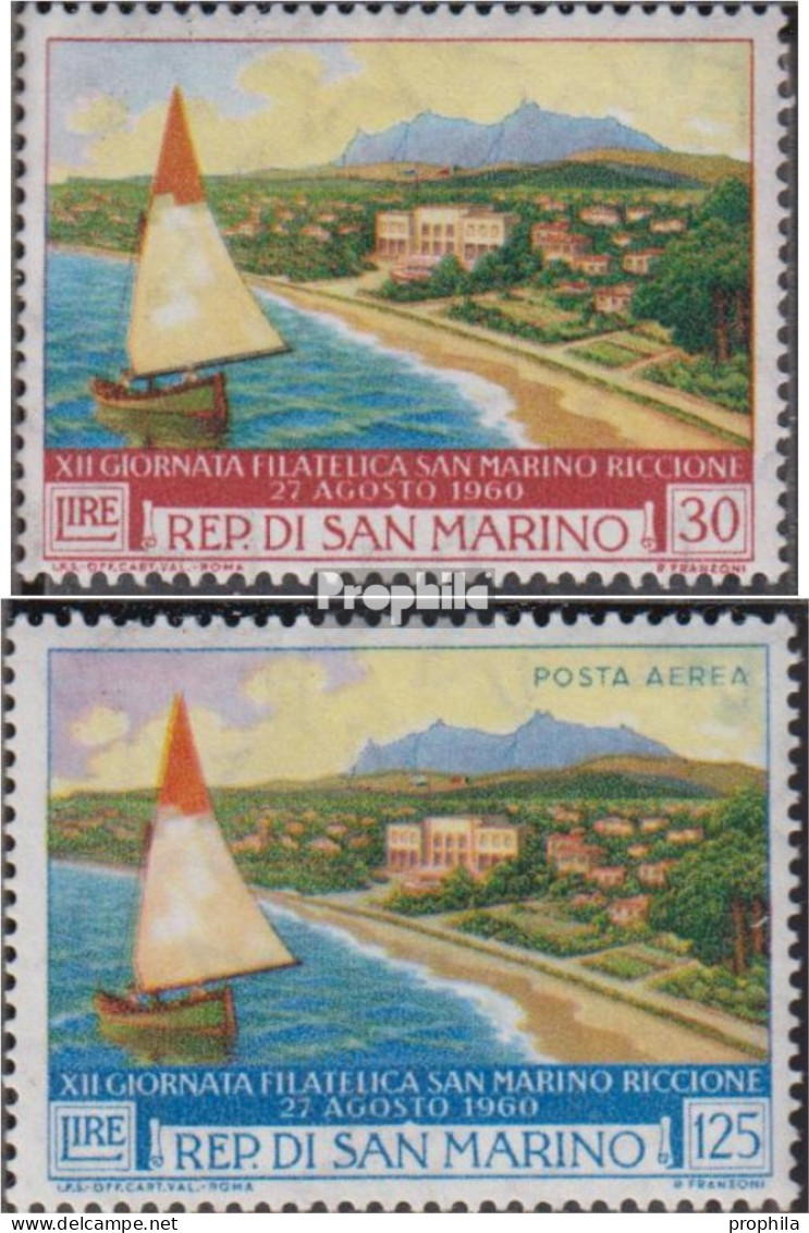 San Marino 665-666 (kompl.Ausg.) Postfrisch 1960 Briefmarkenausstellung - Neufs