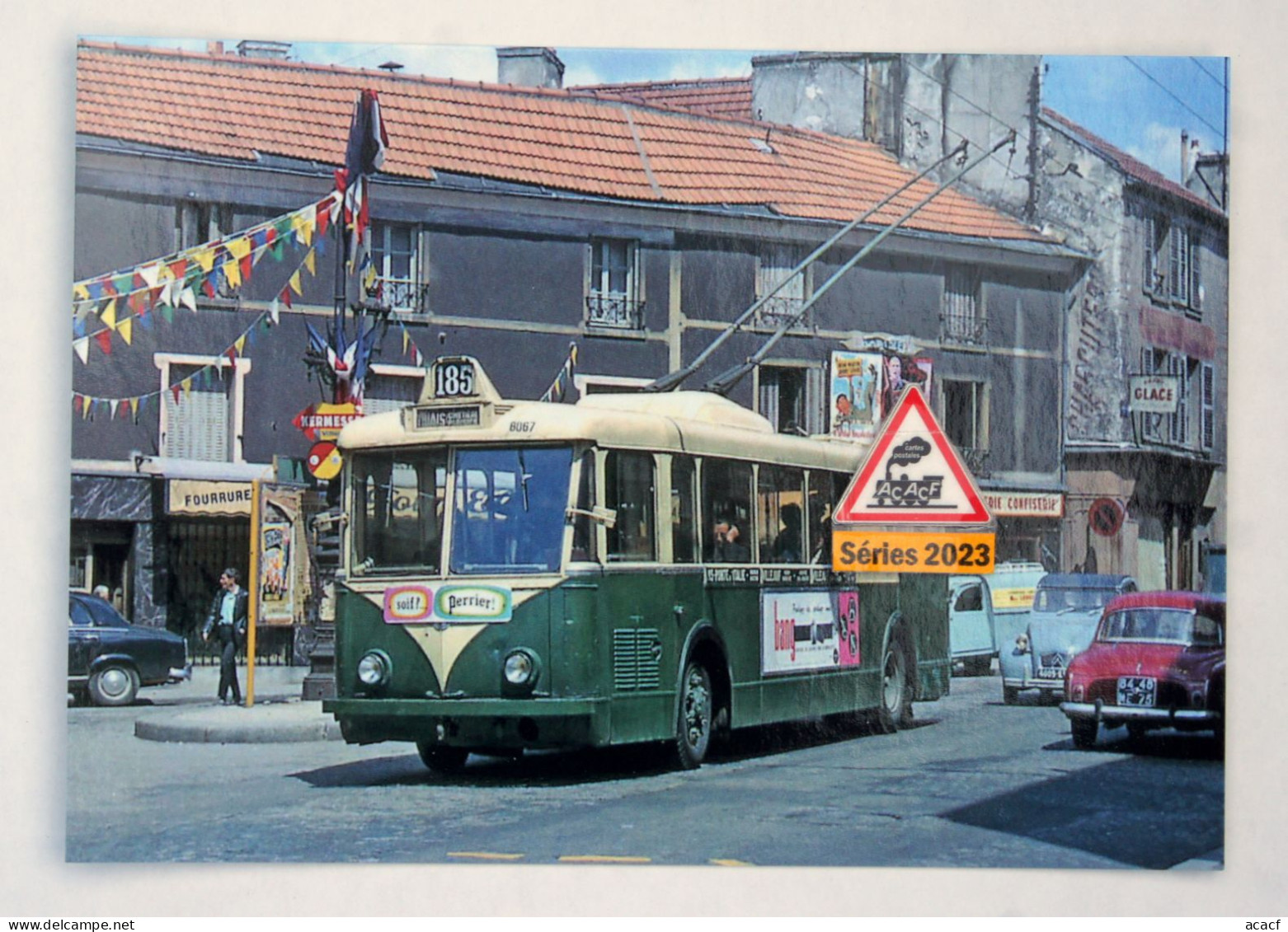 série thématique 20 CPM de trolleybus français  -