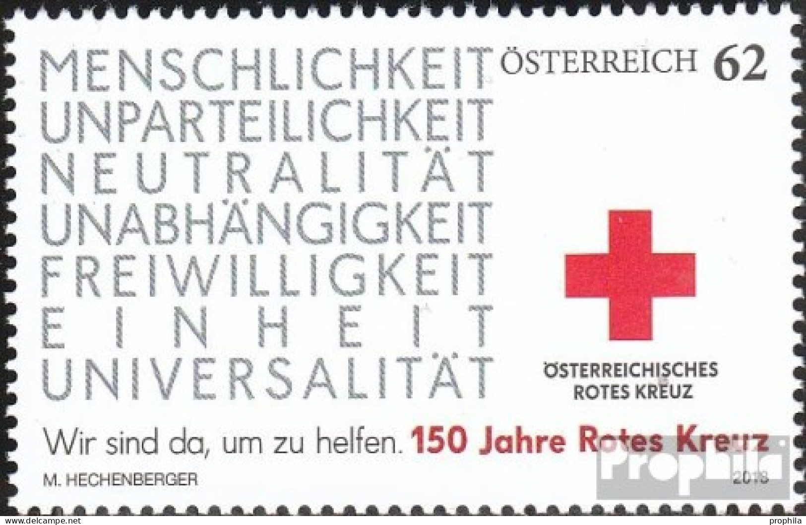 Österreich 3071 (kompl.Ausg.) Postfrisch 2013 Rotes Kreuz - Ungebraucht