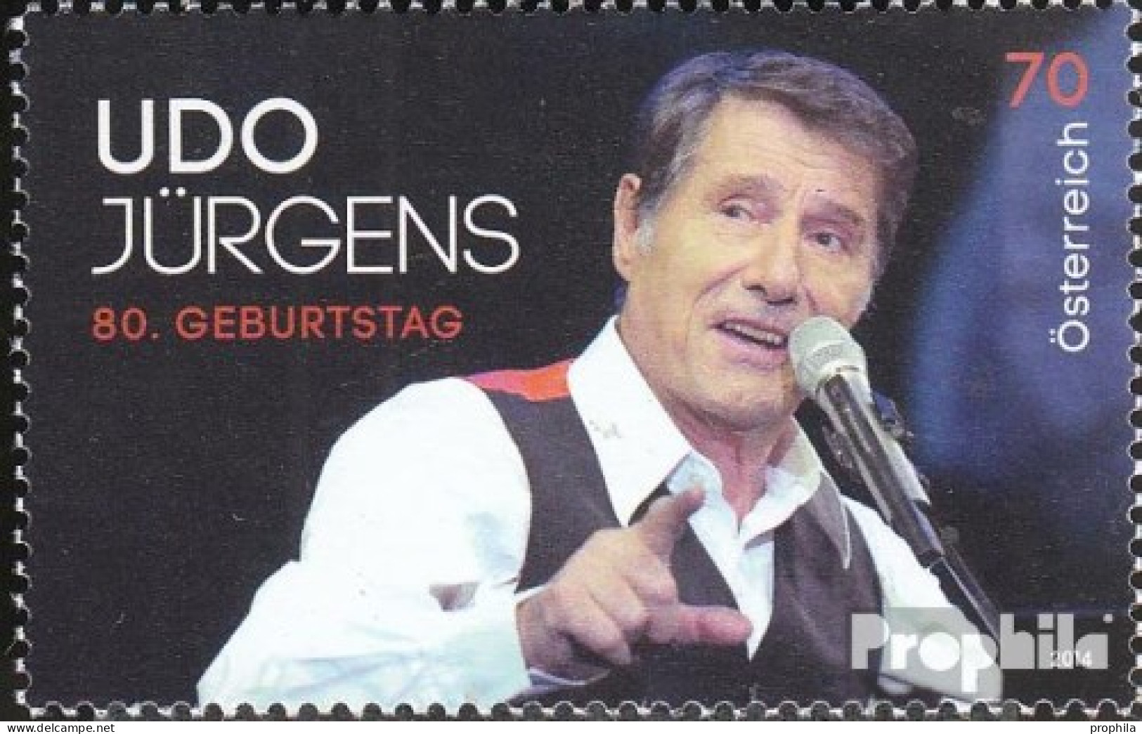 Österreich 3165 (kompl.Ausg.) Postfrisch 2014 Udo Jürgens - Neufs
