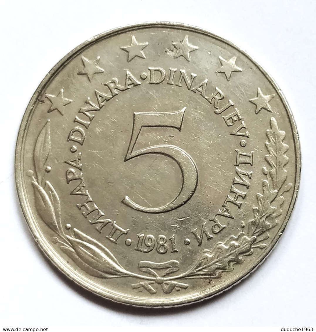Yougoslavie - 5 Dinar 1981 - Jugoslawien