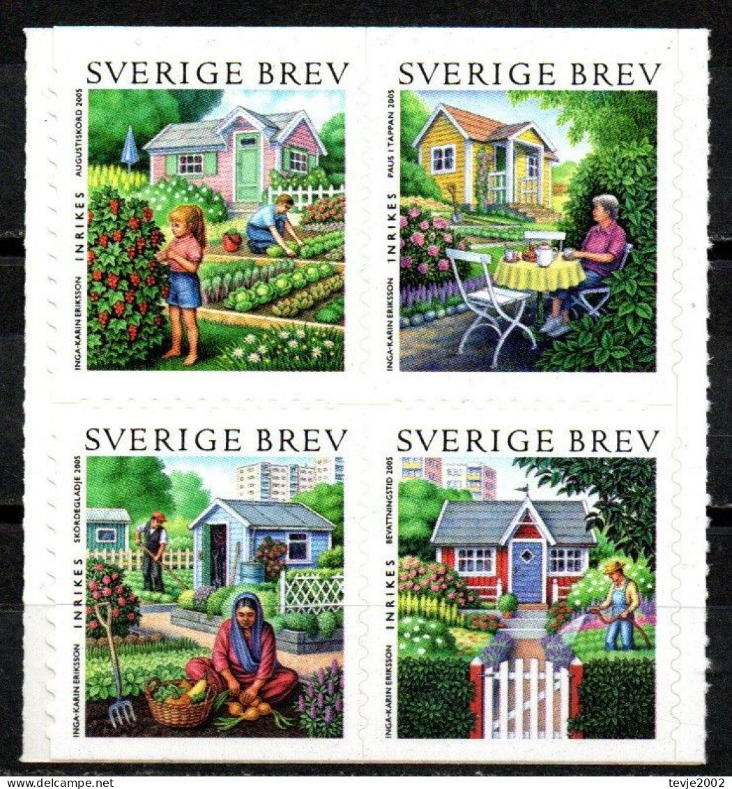 Schweden 2005 - Mi.Nr. 2470 - 2473 - Postfrisch MNH - Früchte Obst Fruits Gemüse Vegetables - Légumes