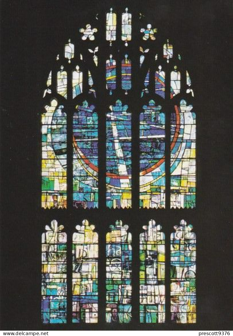 St Marys Window, Manchester Cathedral - Lancashire - Unused Postcard - Lan5 - Manchester