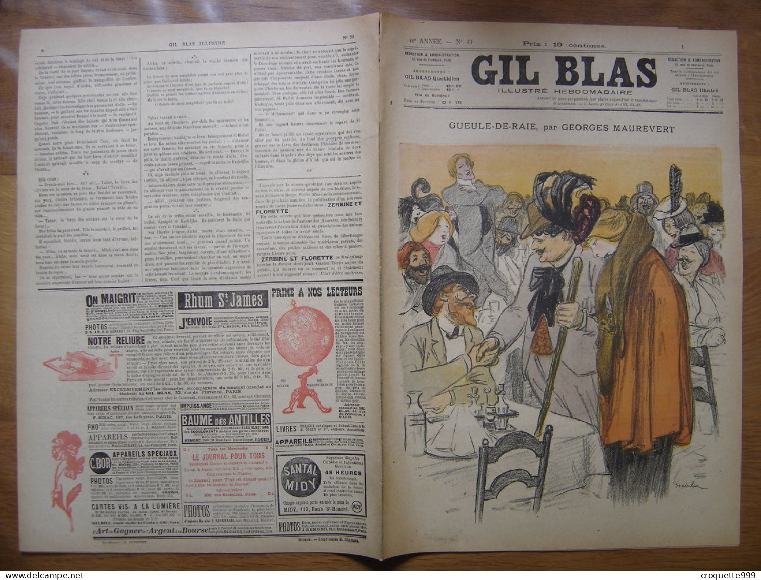 1900 GIL BLAS 23 Steinlen Prejelan Balluriau - Otros & Sin Clasificación
