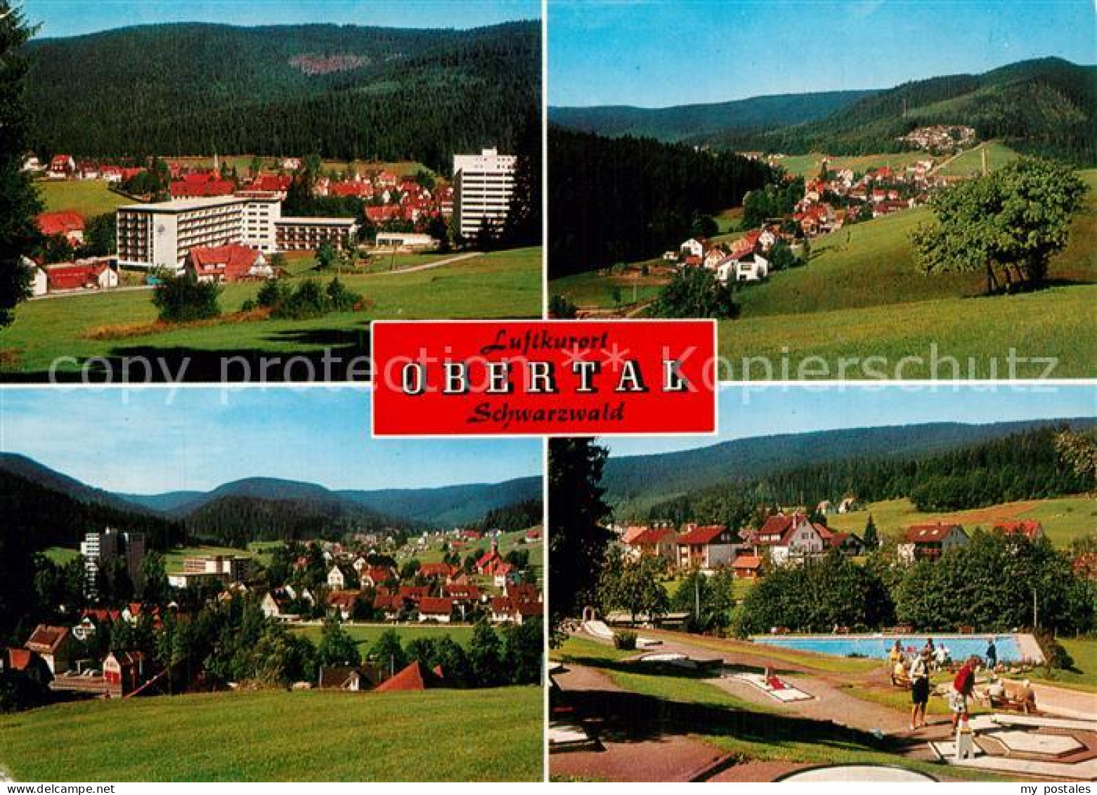 73608726 Obertal Baiersbronn Panorama Teilansichten Freibad Minigolf Obertal Bai - Baiersbronn