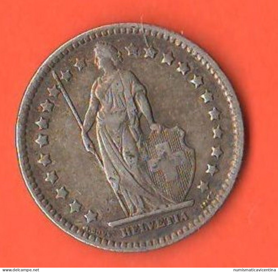 Switzerland 1 Franc 1921 HELVETIA Suisse Schweiz Svizzera - Sonstige & Ohne Zuordnung