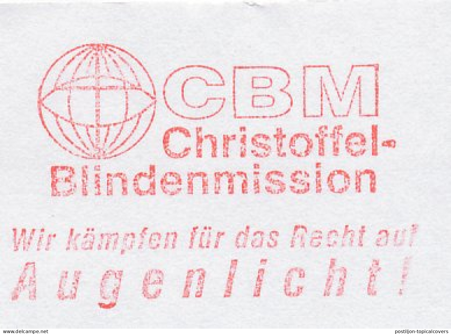 Meter Cut Germany 2000 Blind - St. Christoffel - Behinderungen