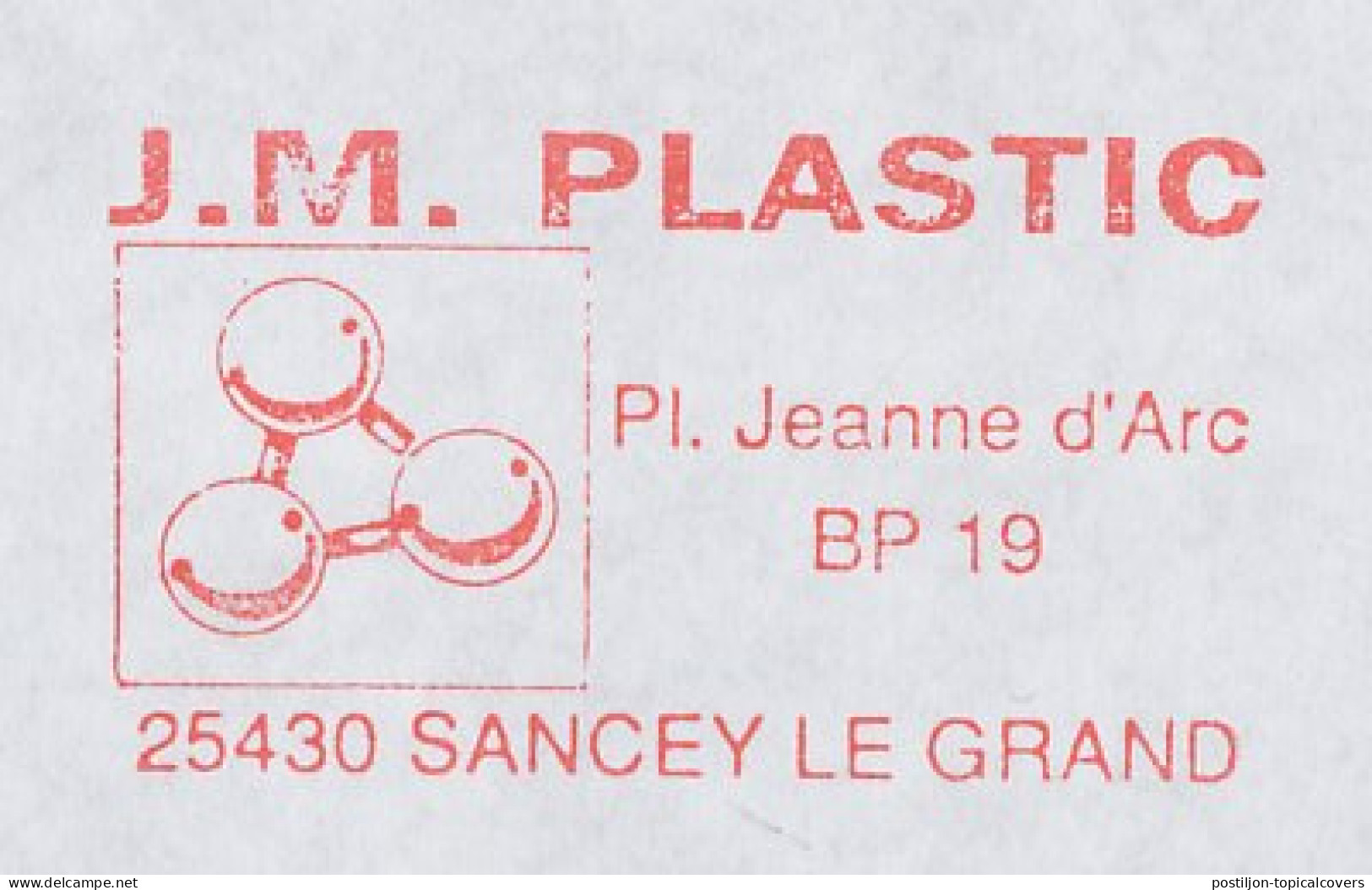 Meter Cover France 2002 Atoms - Plastic - Chimie