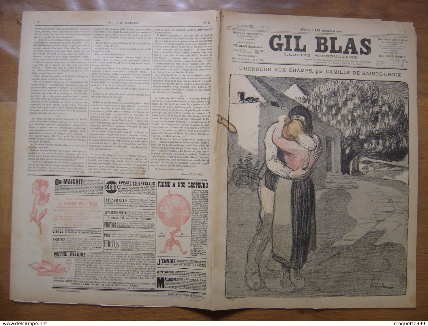 1900 GIL BLAS 22 Steinlen Rouveyre Balluriau - Otros & Sin Clasificación