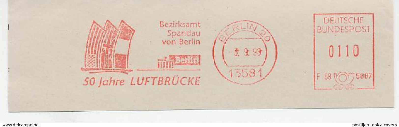 Meter Cut Germany 1998 50 Years Airlift Berlin - Cold War - Airbridge - Other & Unclassified