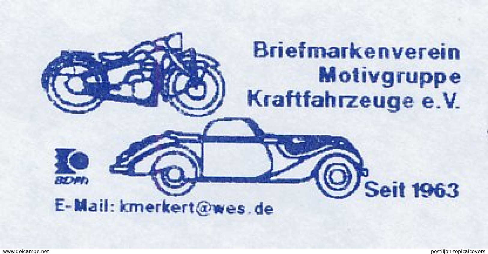 Meter Cover Germany 2001 Motor - Car - Motorräder
