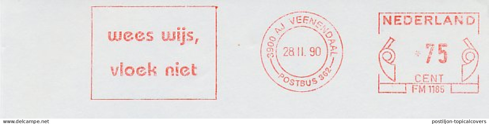 Meter Cut Netherlands 1990 Be Wise, Do Not Curse - Other & Unclassified