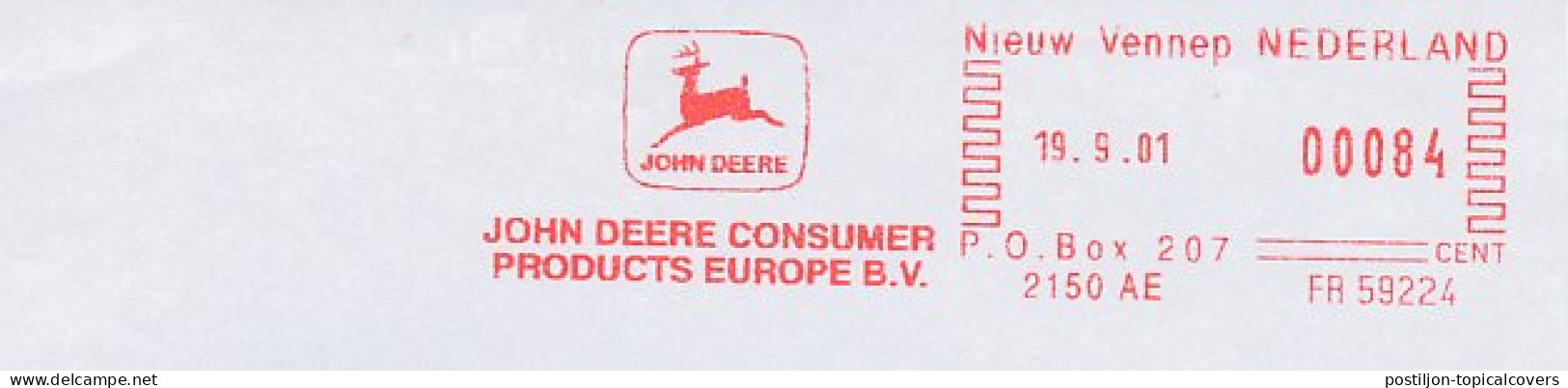 Meter Cut Netherlands 2001 Deer - Stag - John Deere - Other & Unclassified