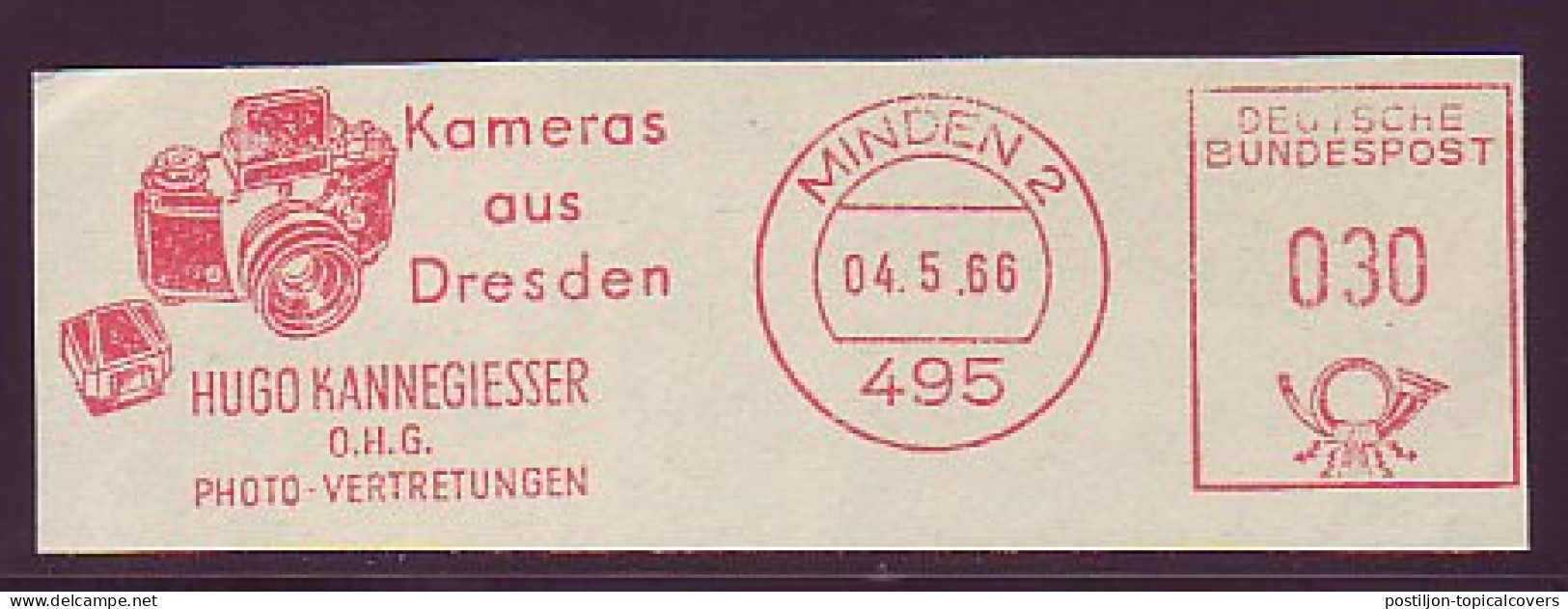 Meter Cut Germany 1966 Photo Camera - Fotografie