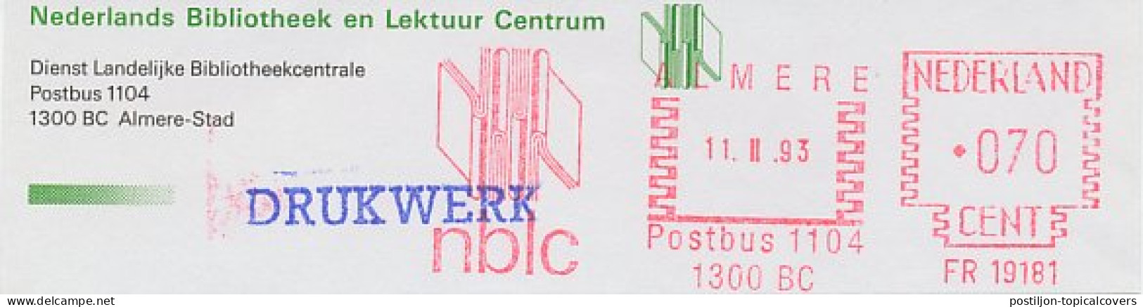 Meter Top Cut Netherlands 1993 Dutch Library And Literature Center - Non Classés