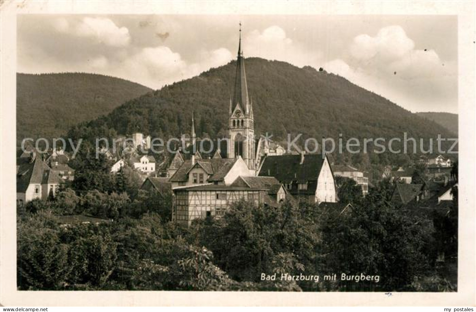 73608501 Bad Harzburg Ansicht Mit Kirche Blick Zum Burgberg Bad Harzburg - Bad Harzburg