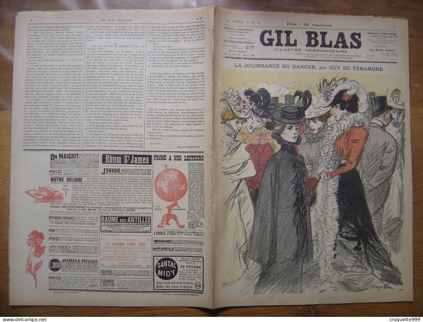 1900 GIL BLAS 21 Steinlen Lubin De Beauvais Balluriau - Other & Unclassified