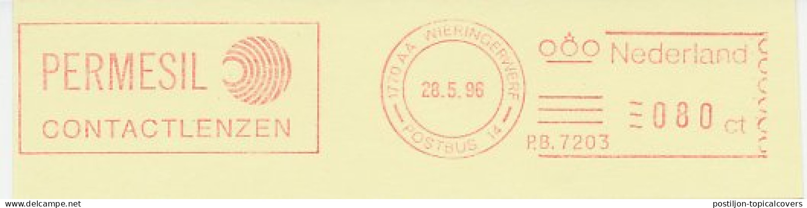 Meter Cut Netherlands 1996 Contact Lenses - Permesil - Autres & Non Classés