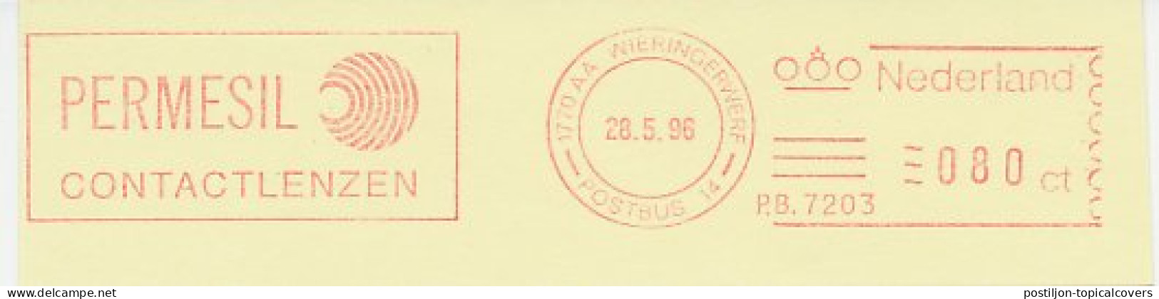 Meter Cut Netherlands 1996 Contact Lenses - Permesil - Otros & Sin Clasificación