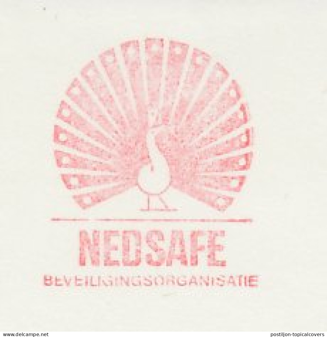 Meter Cut Netherlands 1987 Bird - Peacock - Sonstige & Ohne Zuordnung
