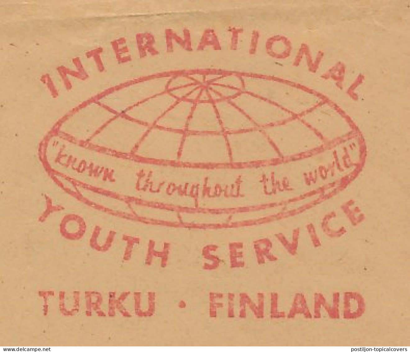 Meter Cover Finland 1961 International Youth Service - Autres & Non Classés