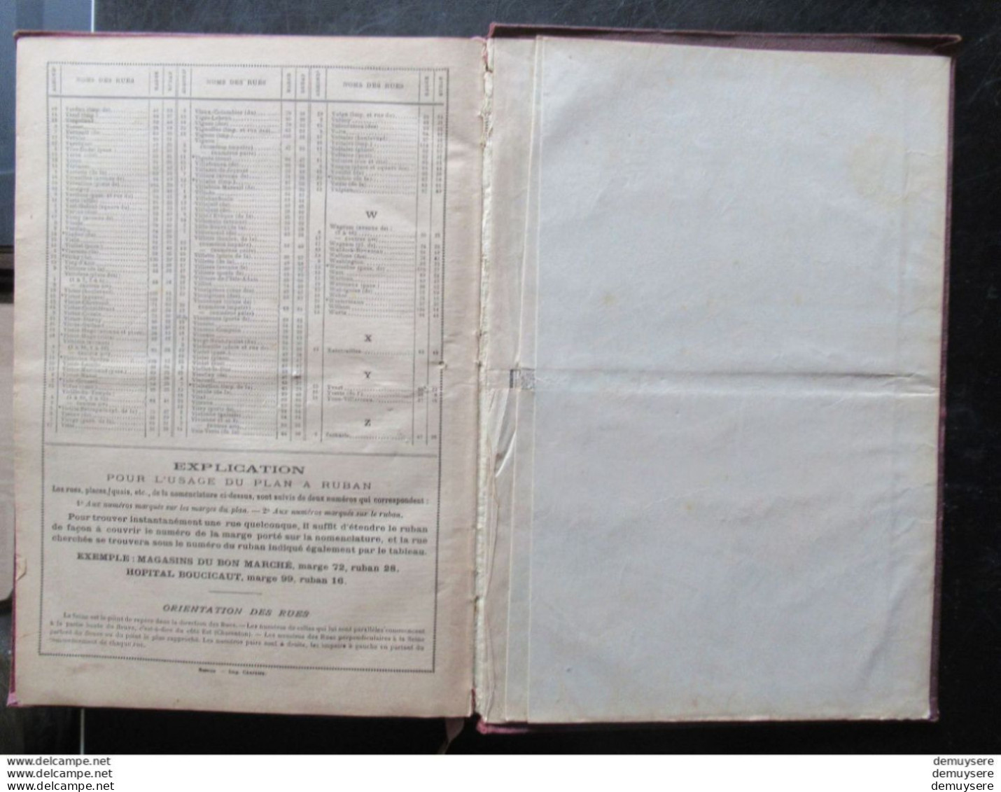 BOEK 003 - AGENDA BUVARD DU BON MARCHE 1916 - Hardcover - 246 PAGER - AVEC PLAN DE PARIS - BON ETAT