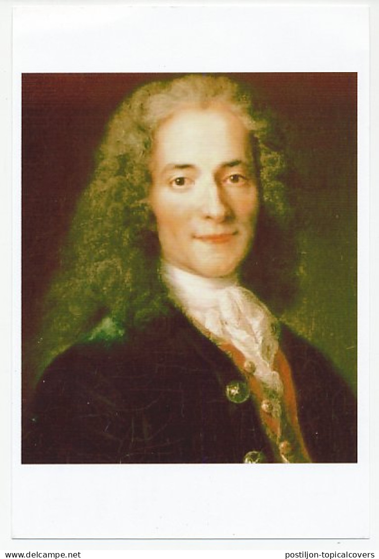 Postal Stationery China 2009 Voltaire - Writer - Ecrivains