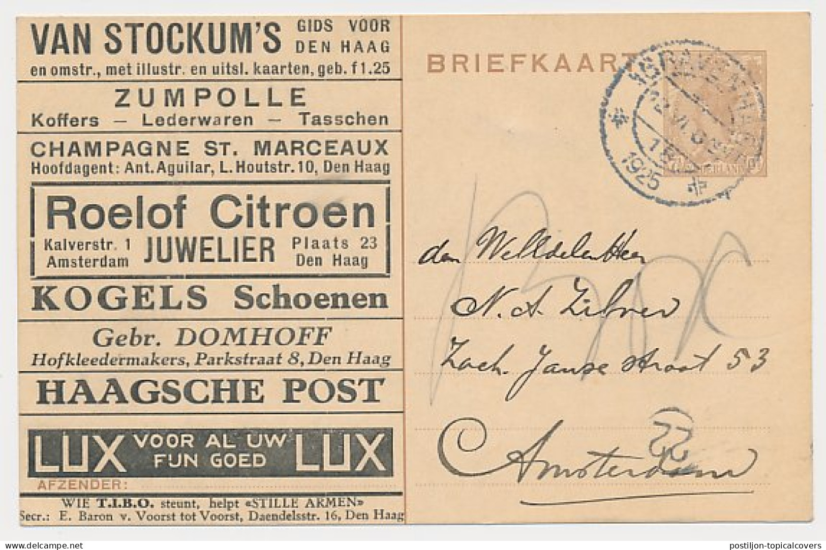 Particuliere Briefkaart Geuzendam TIB4  - Postwaardestukken