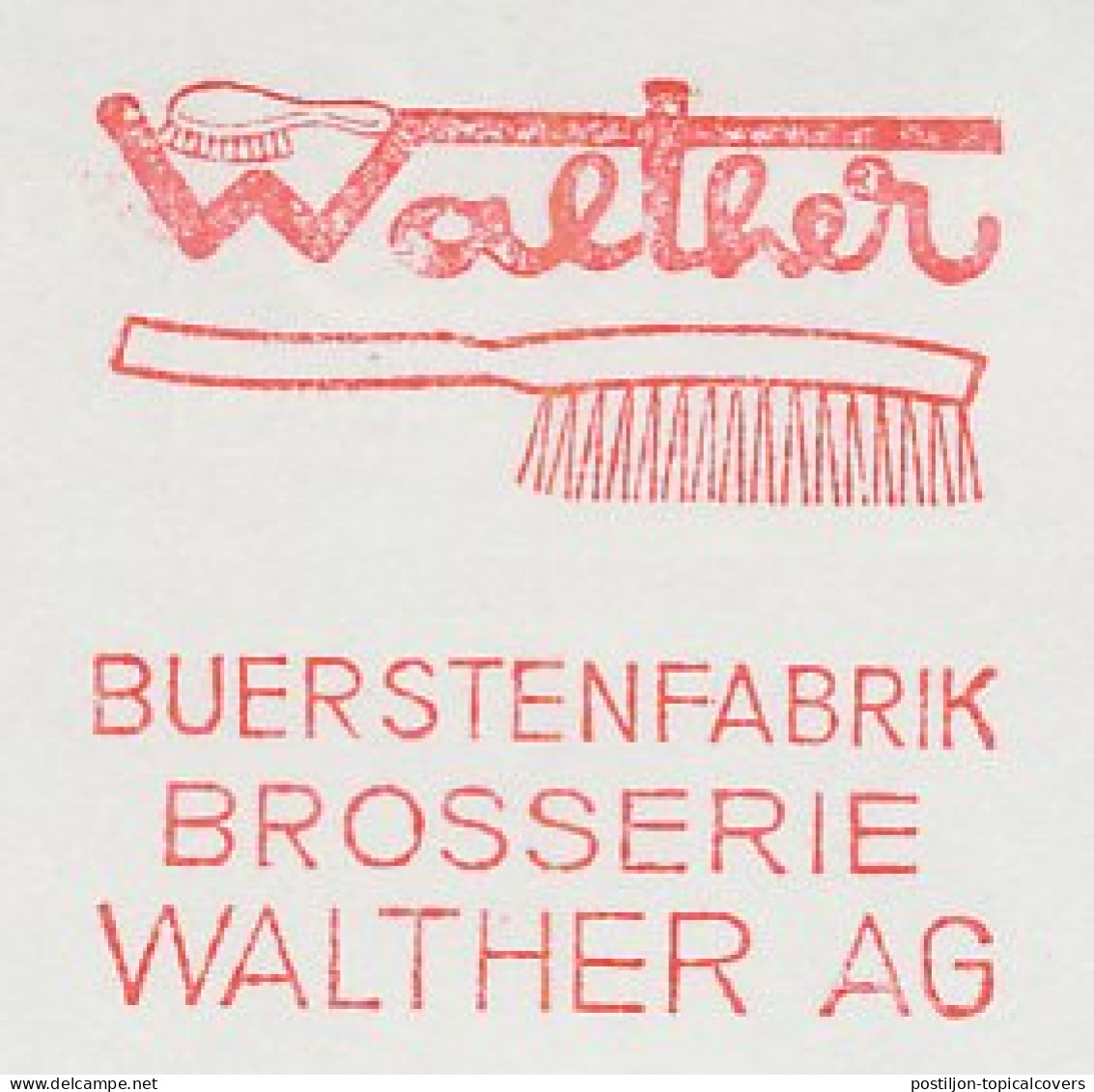 Meter Cut Switzerland 1977 Brushes - Non Classés