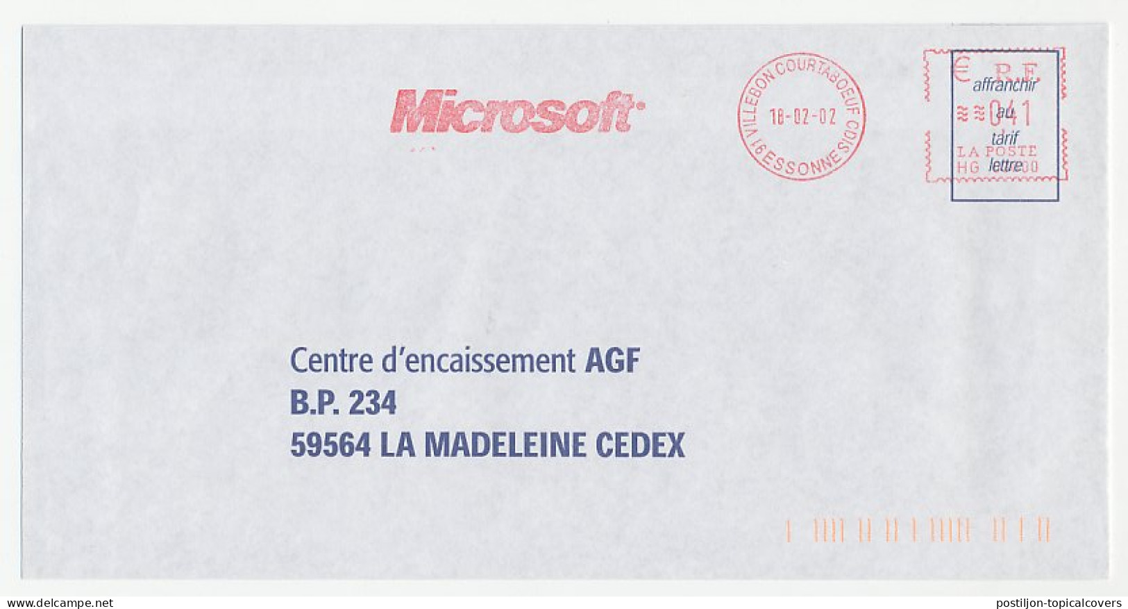 Meter Cover France 2002 Microsoft - Informatique