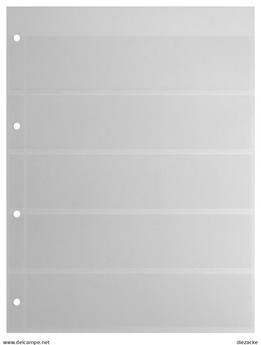 Kobra Einsteckblätter Klar E15 Mit 5 Streifen (10er Pack) Neu ( - Autres & Non Classés