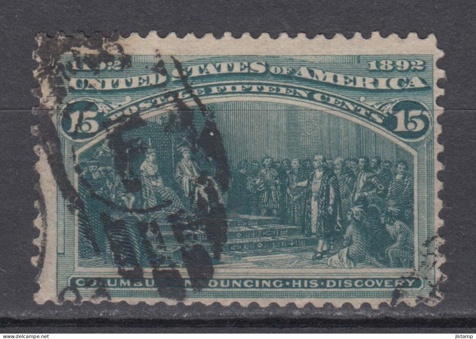 US 1893 Columbus 15c,fine Used Stamp ,Scott#238,VF,$82.5 - Usados