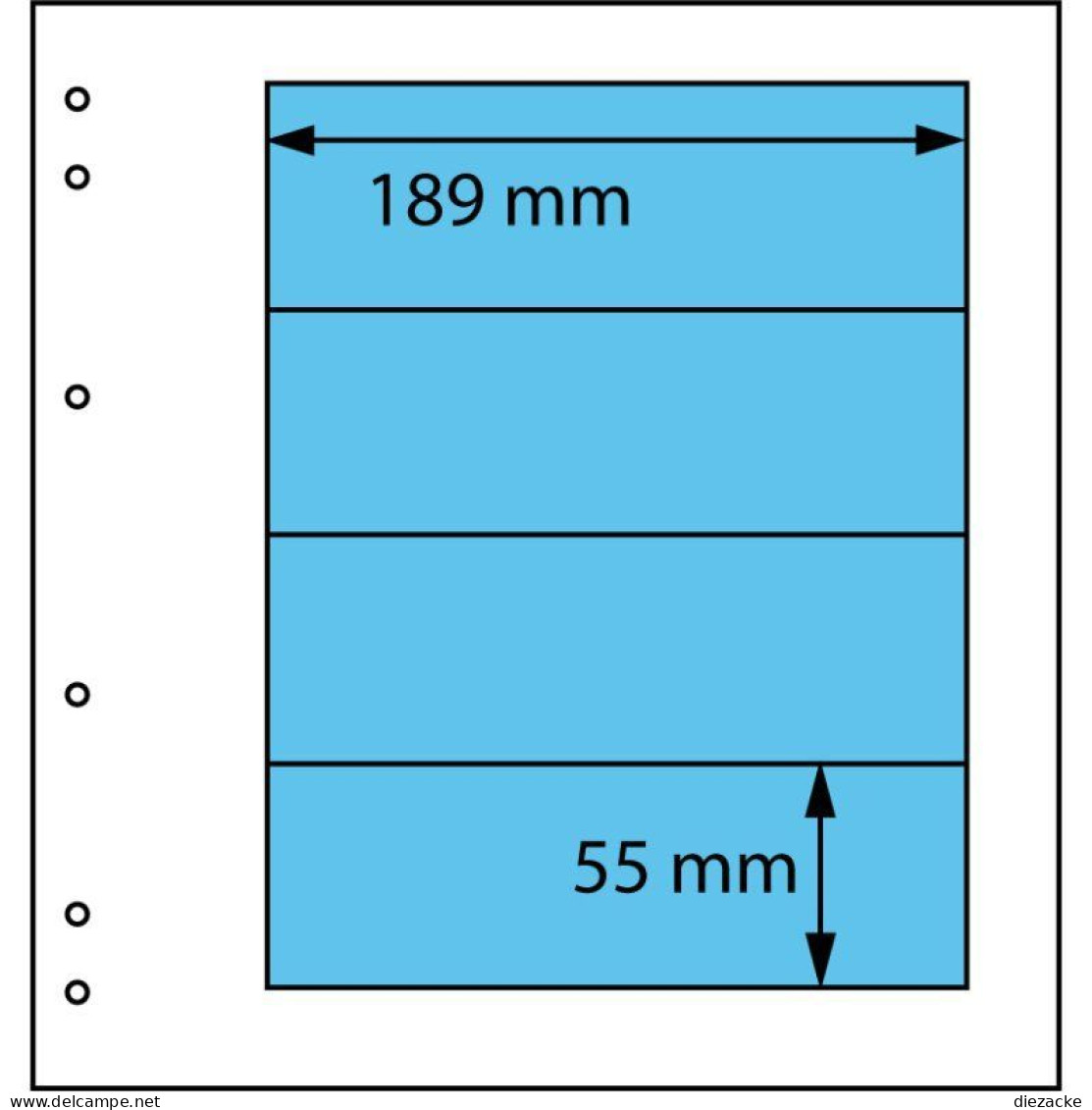 Schaubek Blankoblätter Schwarz 4 Taschen, 5 Blatt SBL11S-5 Neu ( - Blankoblätter