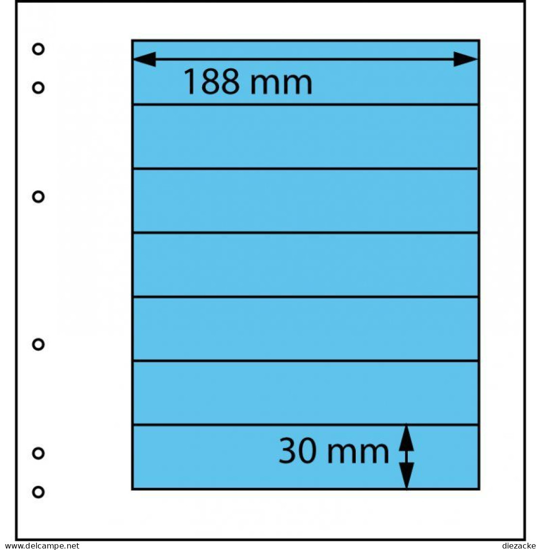 Schaubek Blankoblätter Gelblich-weiß 7 Taschen, 5 Blatt SBL16-5 Neu ( - Blankoblätter